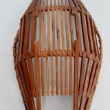 Empty basket vintage bamboo pocket