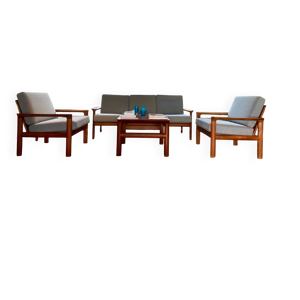 ensemble de salon scandinave - massif