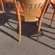 Set de 6 chaises bistrot rouge