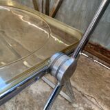 Pair of Yellow Plia Chairs Giancarlo Piretti Castelli Vintage