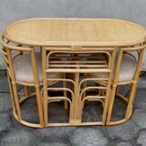 Rattan set, 1980s