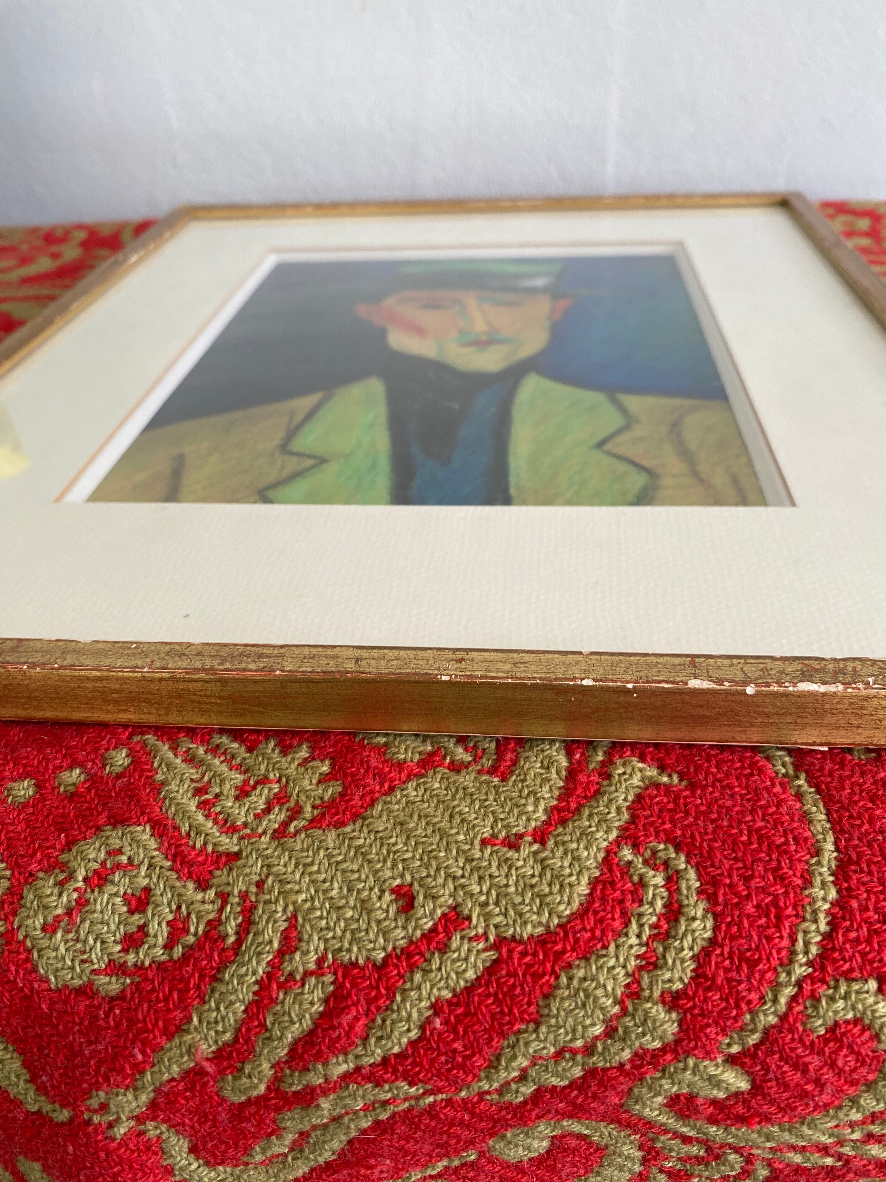 Frame with mat poster glazed