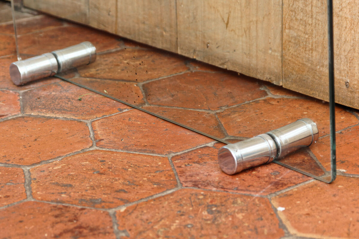 Transparent tempered glass firewall