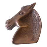 Cendrier cheval laiton vintage