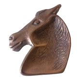 Cendrier cheval laiton vintage