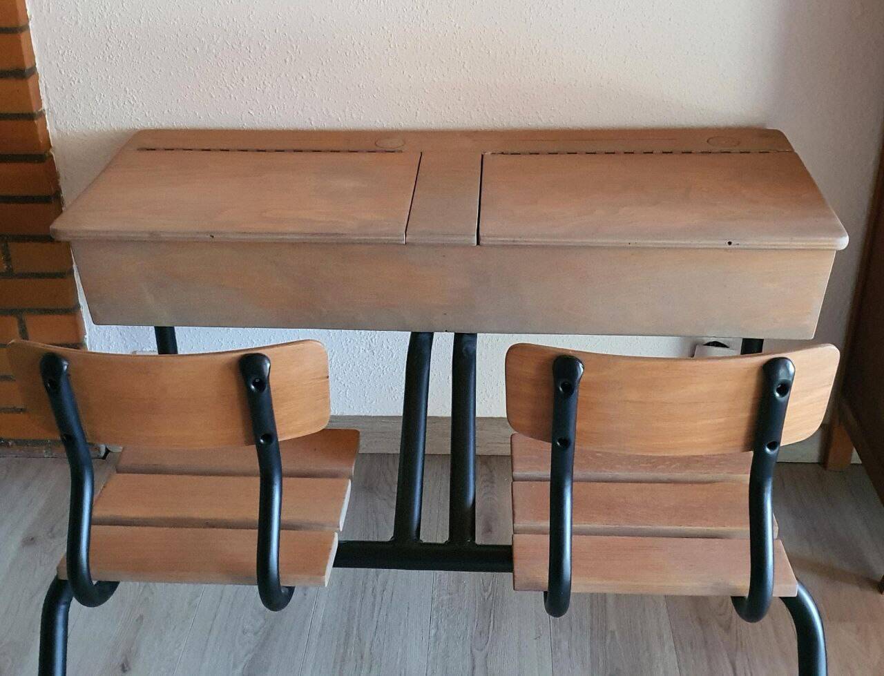 Pupitre double écolier