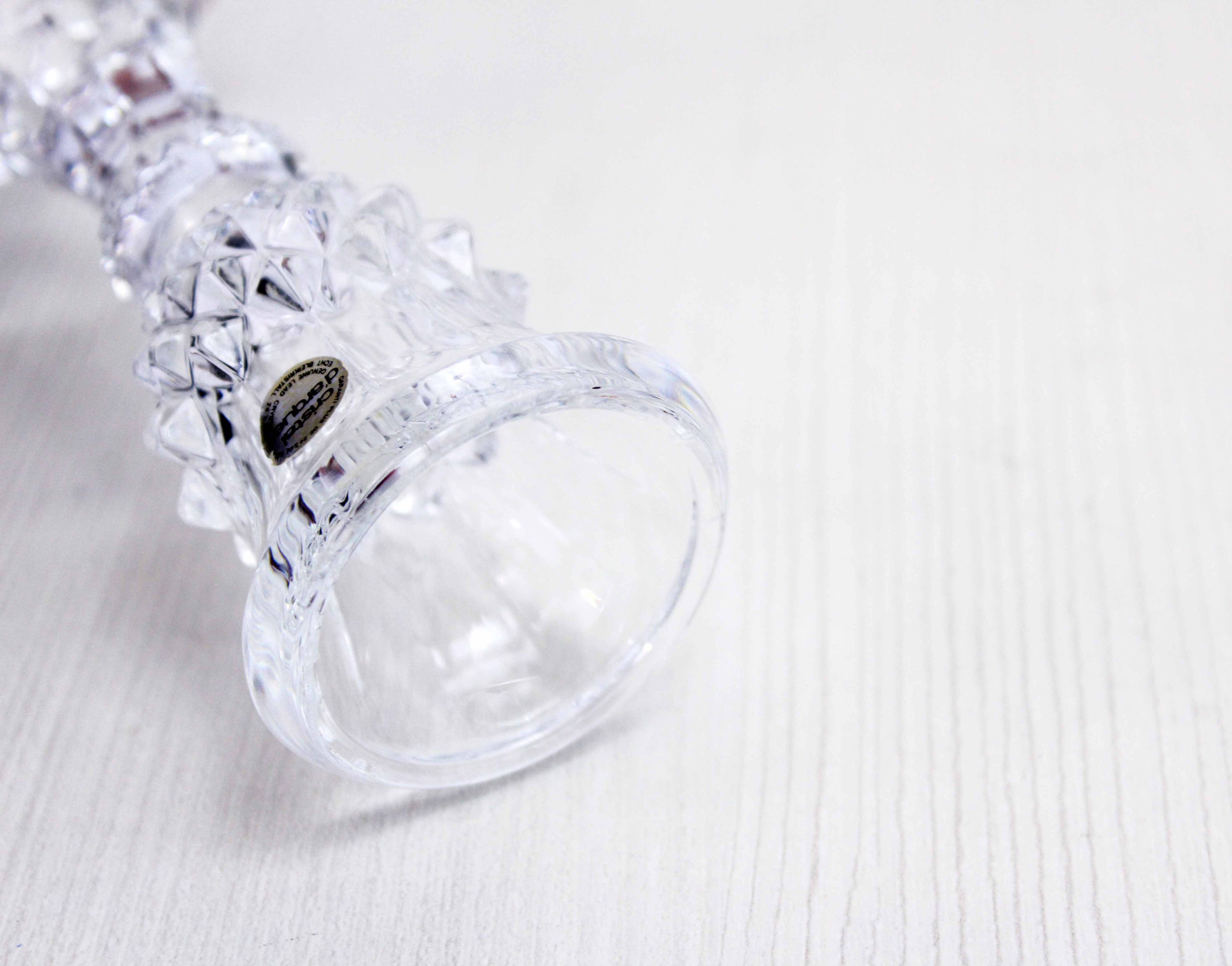 Crystal candle holder
