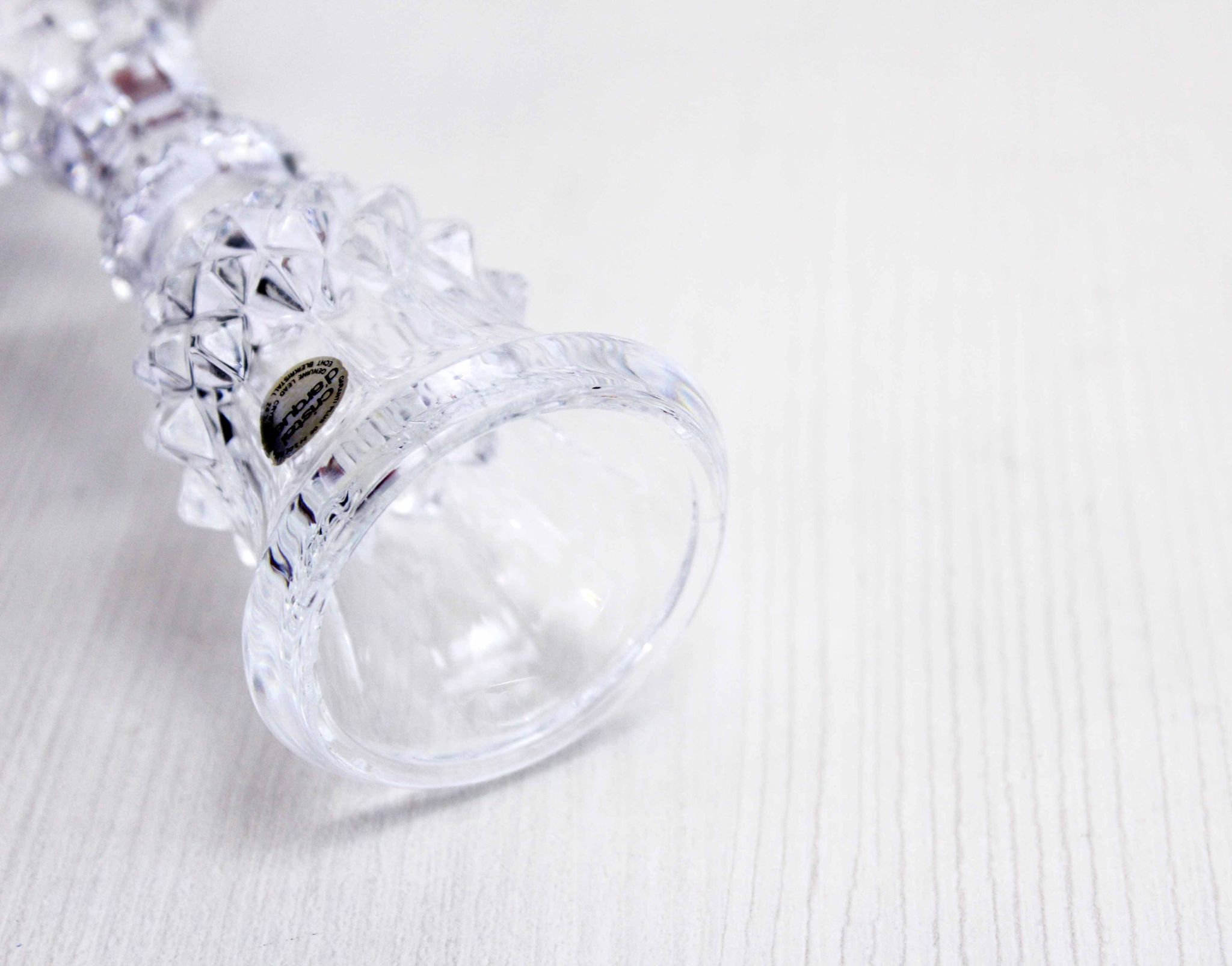 Crystal candle holder