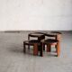 Set of 4 nesting tables by Gianfranco Frattini.
