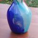 Multicolored Murano blown glass vase from the 70s