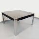 Vintage Italian square dining table by Faleschini for Mariani glass