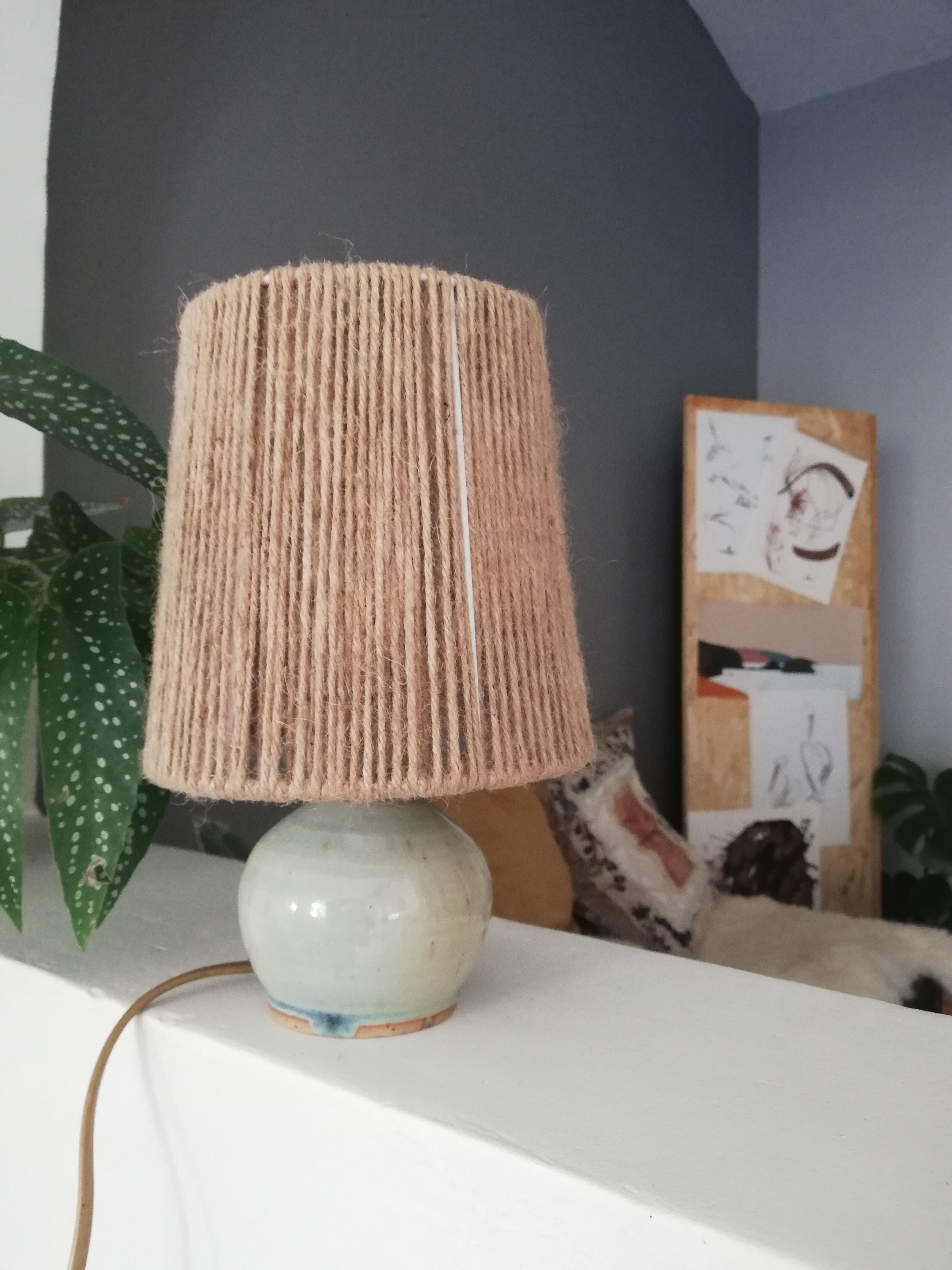Lampe vintage céramique