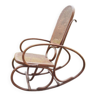 Rocking chair wood and cane