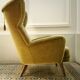 Danish wingback chair years 50-60 green armchair