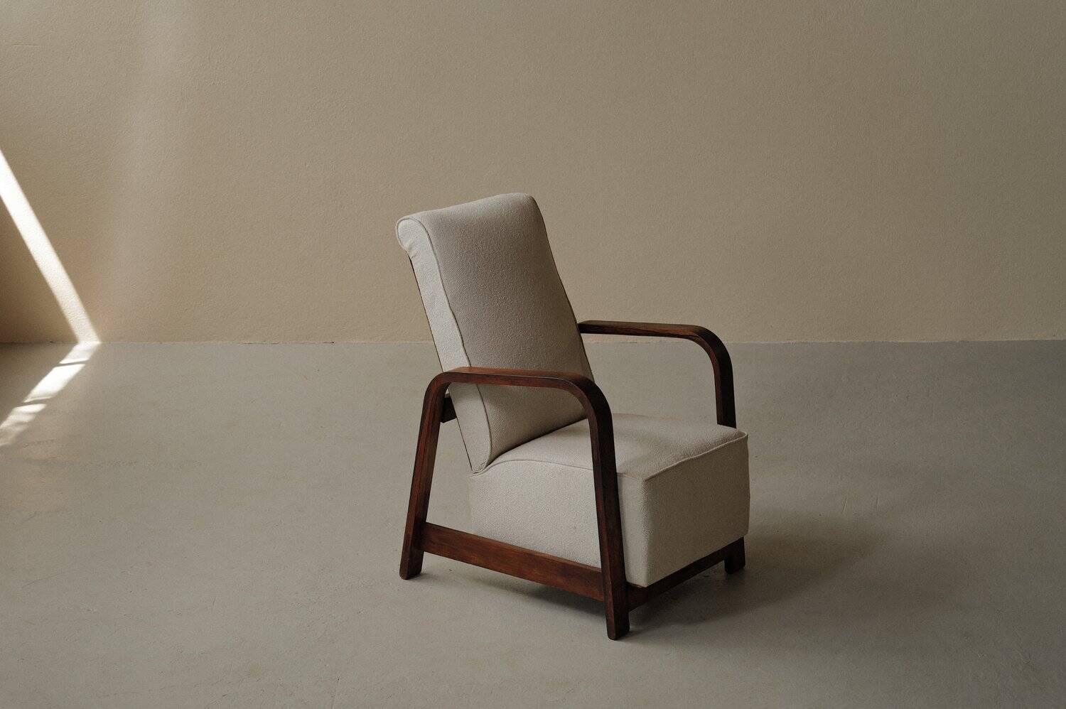 Fauteuil Art-Déco, palissandre, 1930