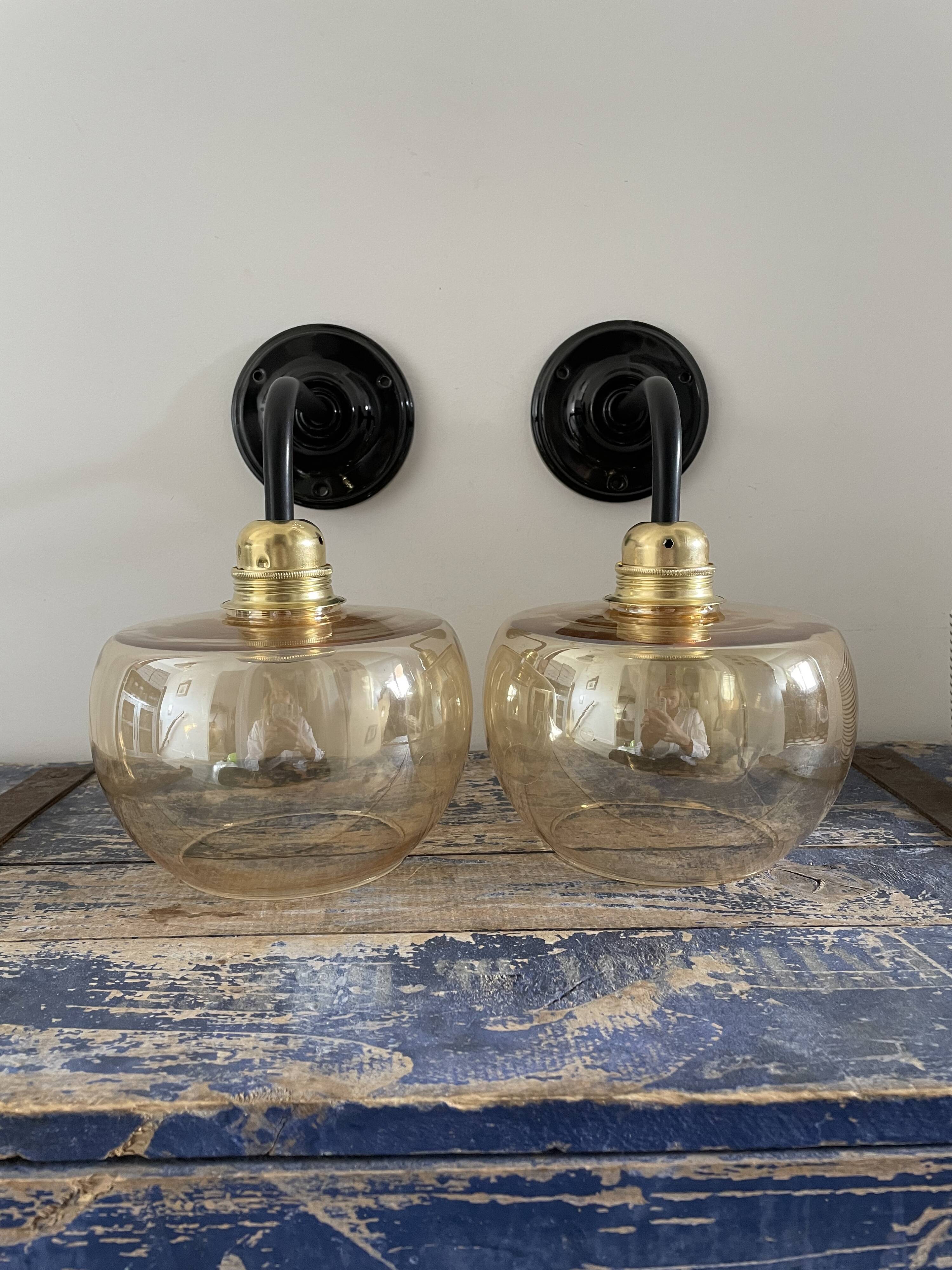 Pair of vintage wall lights