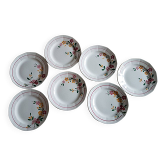 Sarreguemines porcelain dessert plates