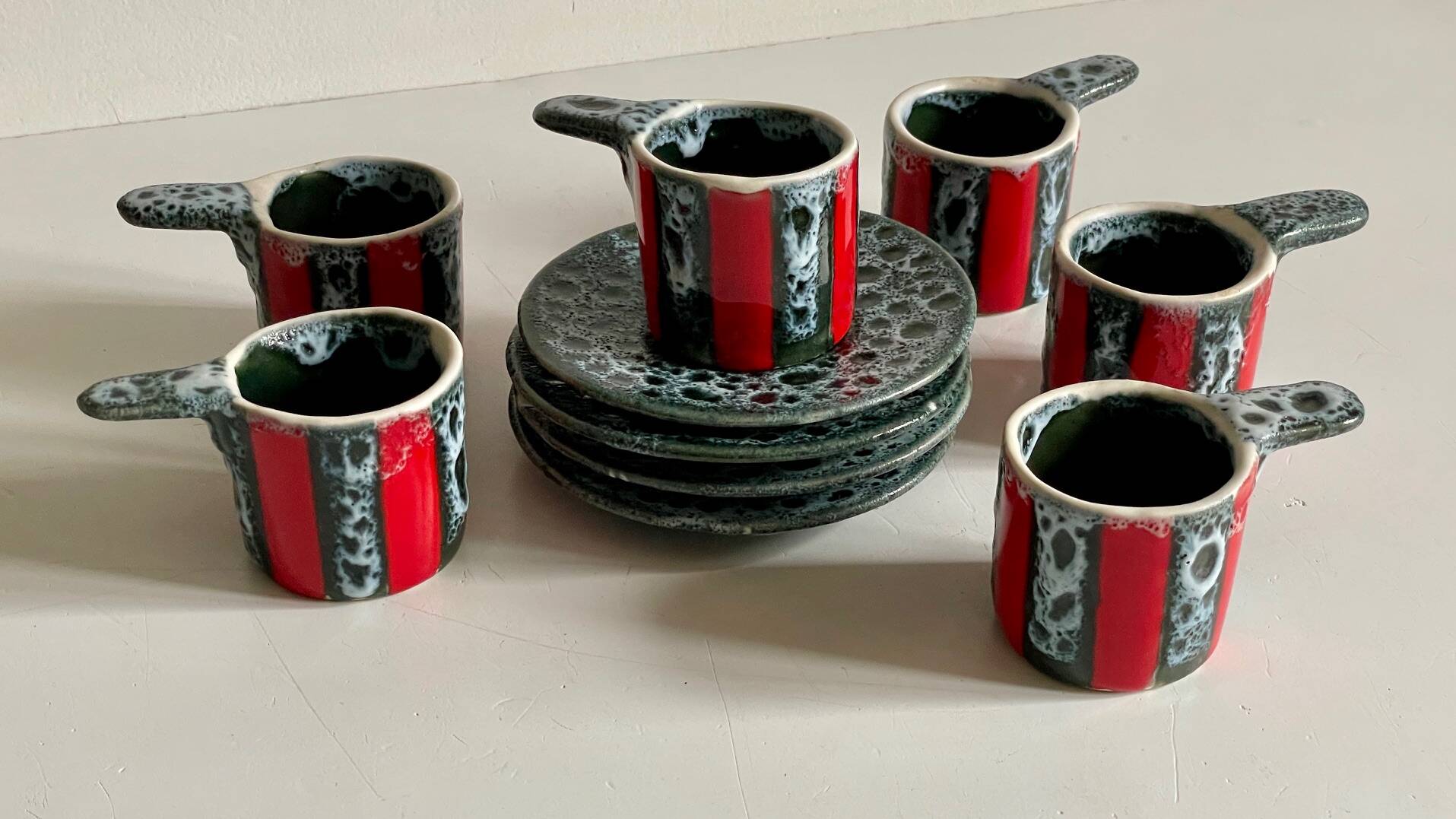 Art Ceramic Cups Luc VALLAURIS