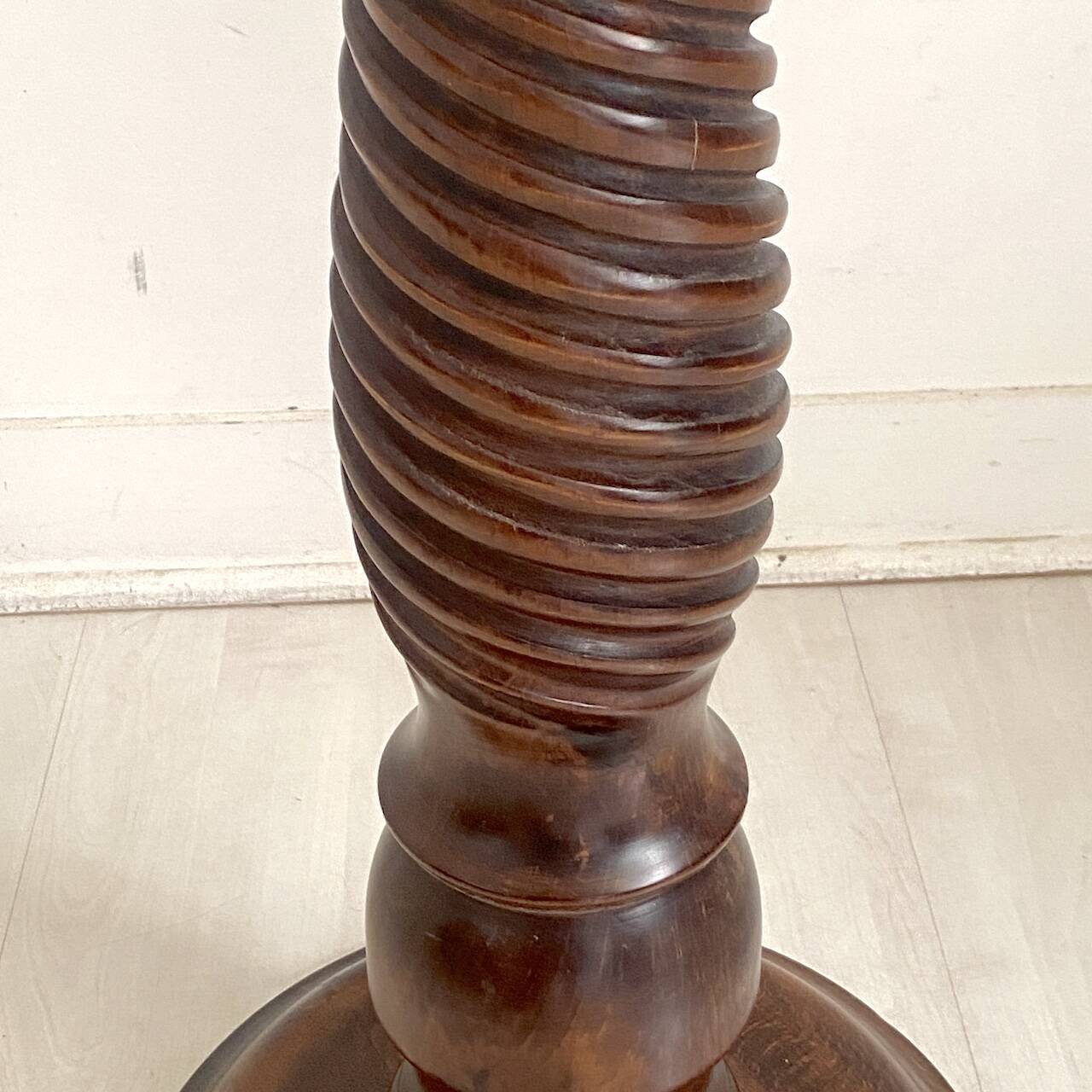 Vintage solid oak stool