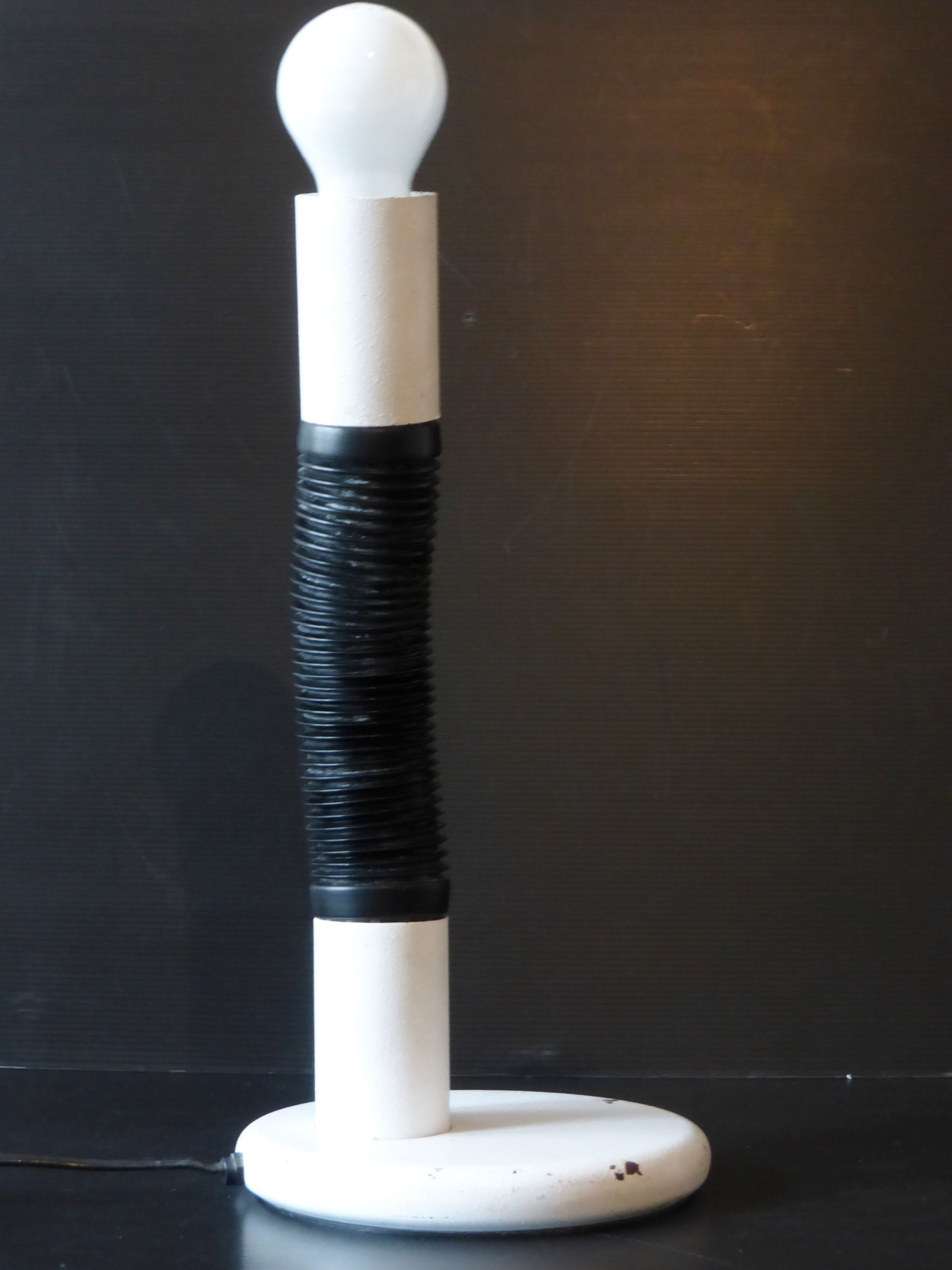 Targetti Sankey: 1970 vintage space age 70's Italian flexible snake lamp