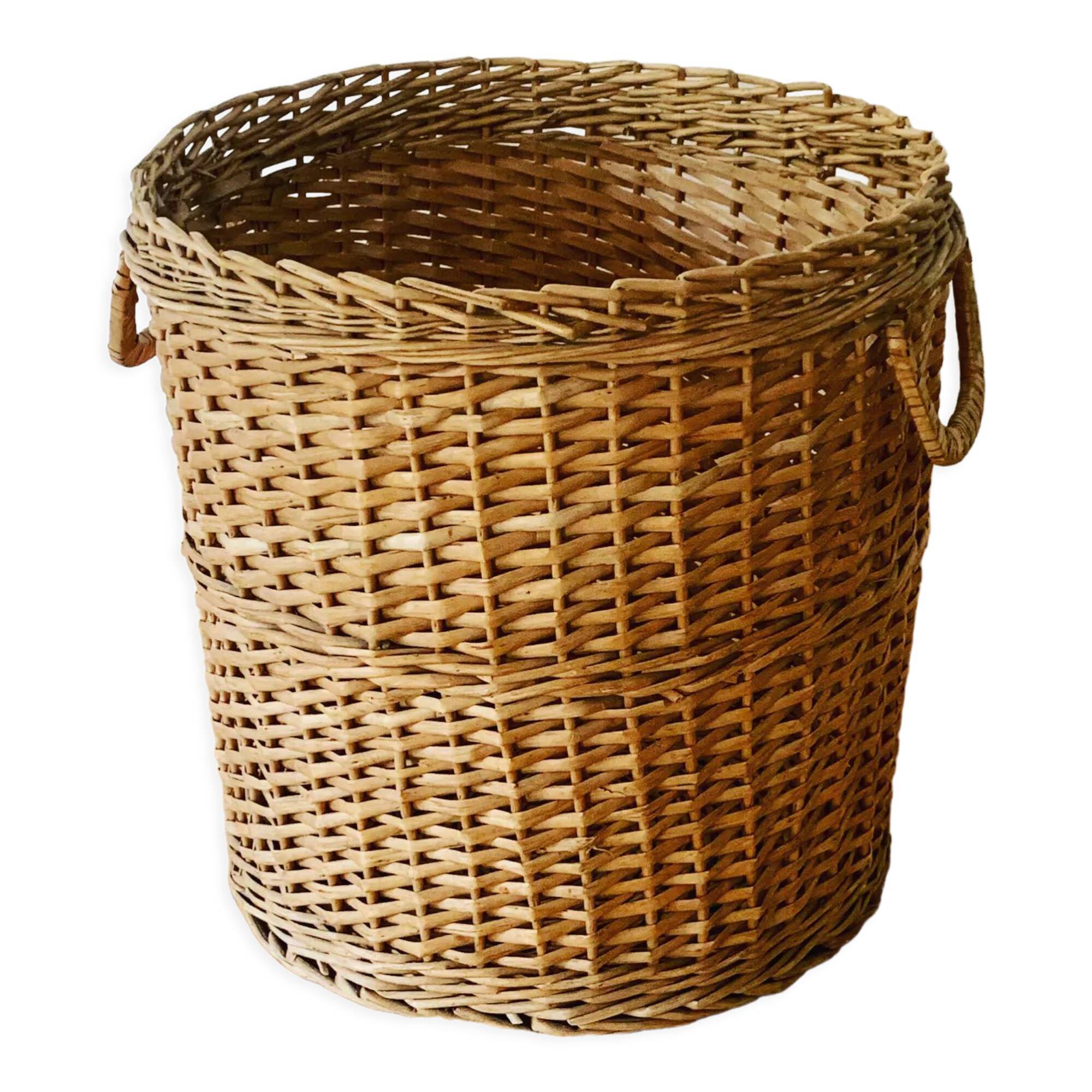 Vintage wicker pot cover
