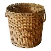Cache-pot vintage en osier