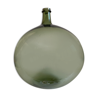 Dame-jeanne cylindrical old approx 15l in blown glass