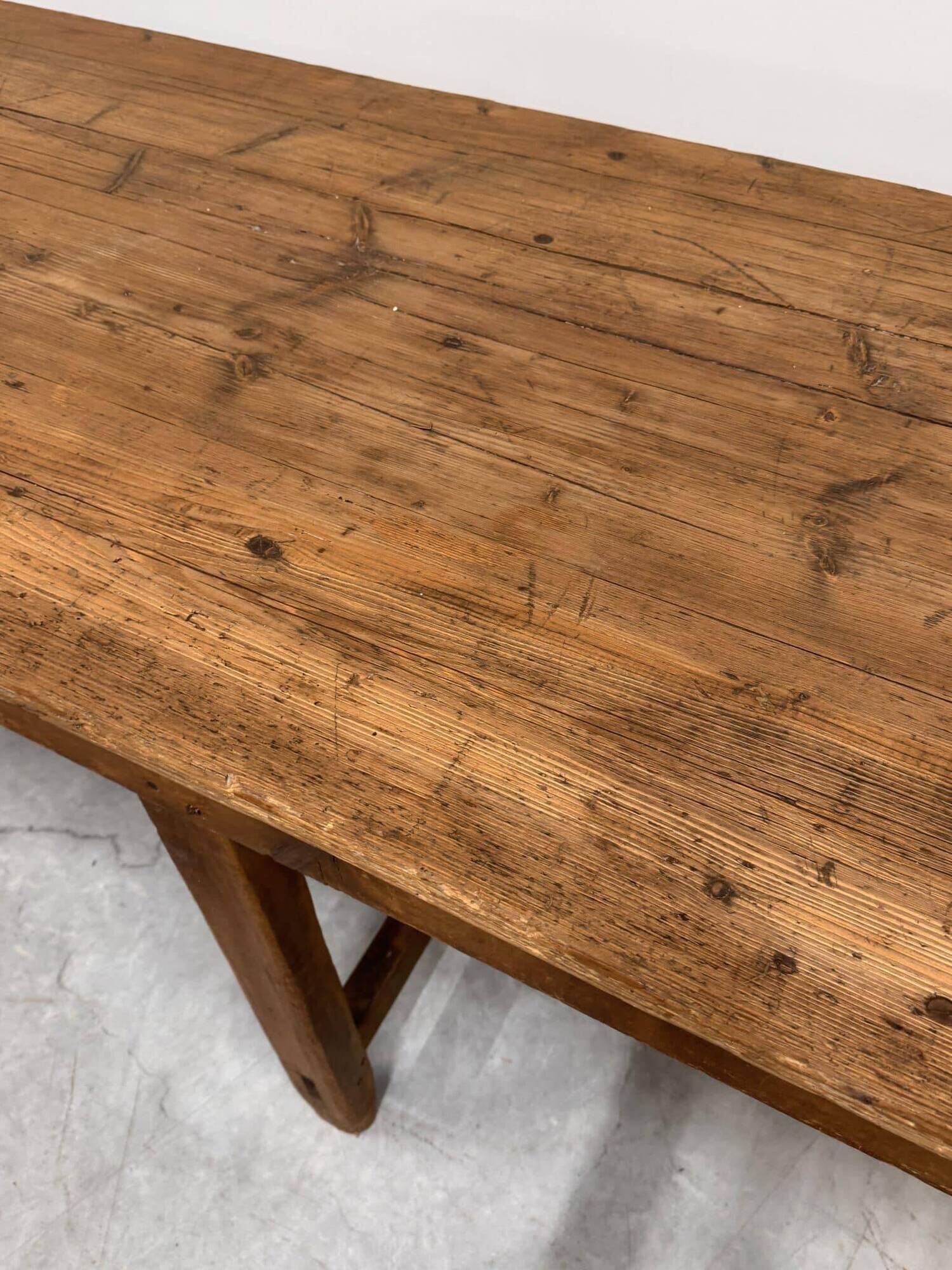 Old wooden monastery table