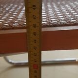 Tubular frame and cane cantilever desk chair Marcel Breuer