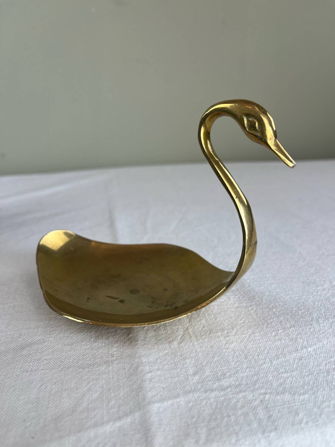 Vide poche cygne en laiton