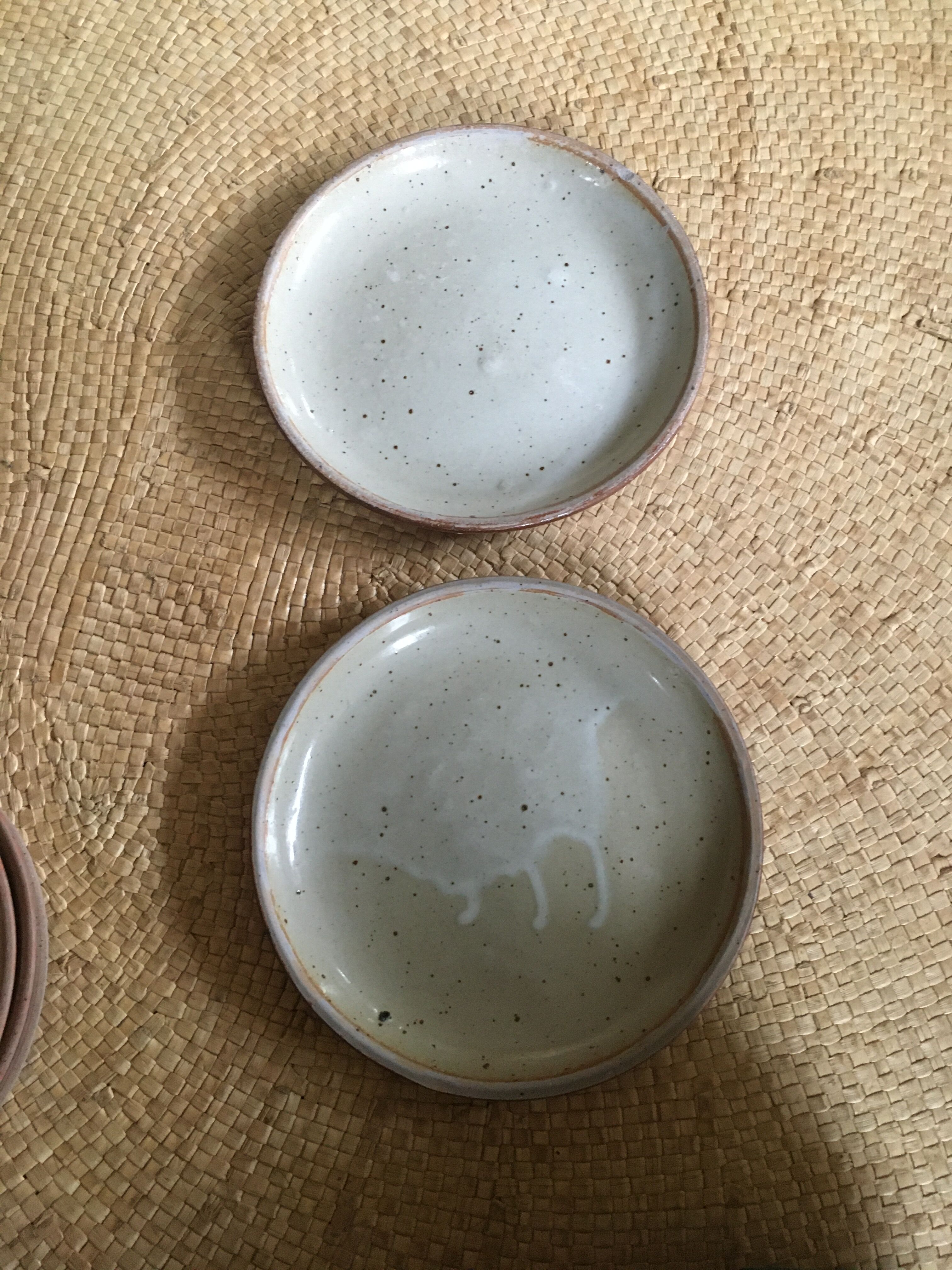 Lot of 8 sandstone plates