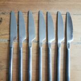 Service of 6 stainless steel and steel knives