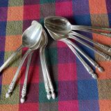 Apollo silver metal mocha spoons