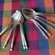 Apollo silver metal mocha spoons