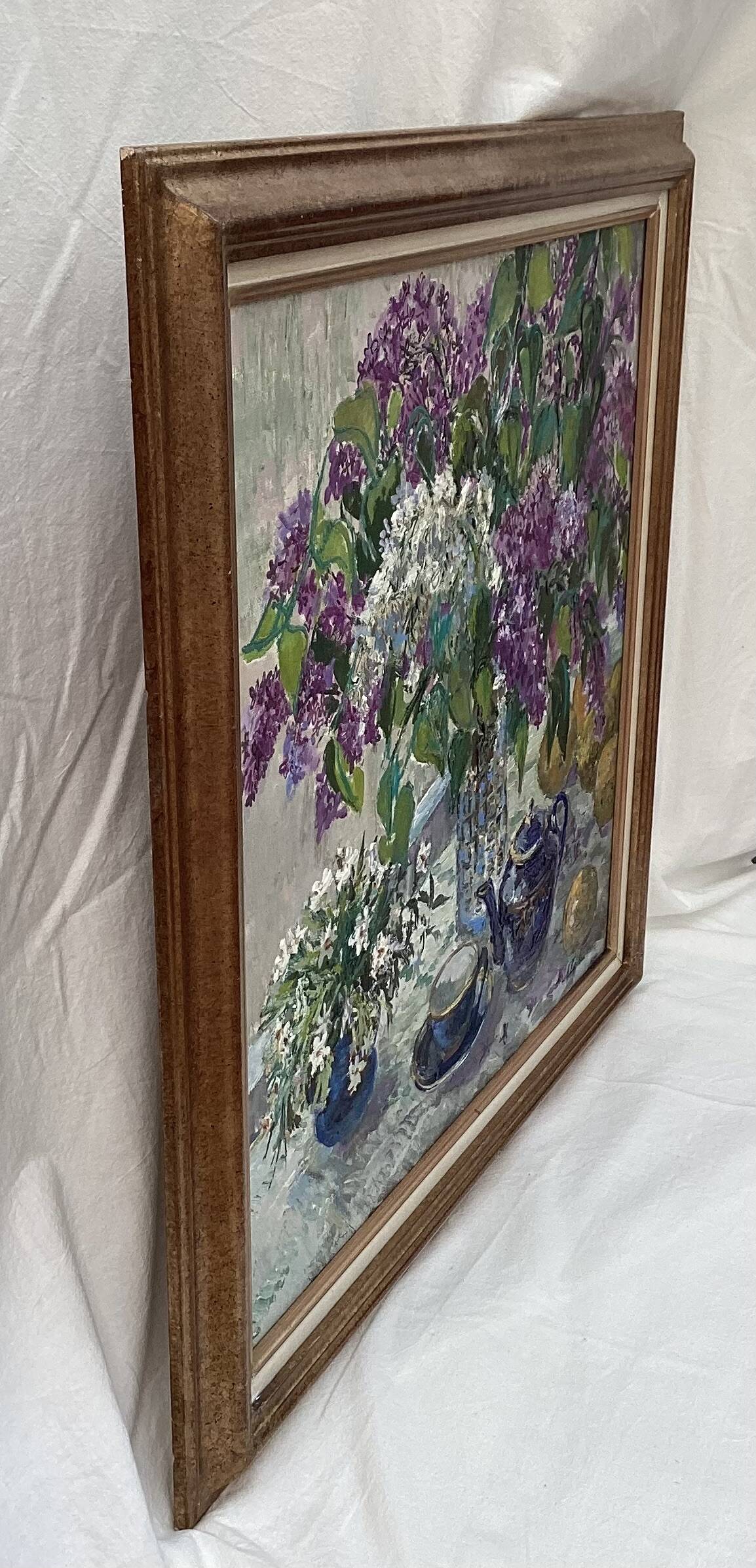 Tableau Huile sur toile signé dimension : hauteur -74cm- Longueur -75cm-