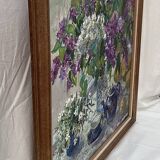 Oil painting on canvas signed dimensions: height -74cm- Length -75cm-