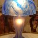 Mushroom lamp in glass paste