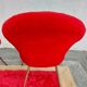 pair of vintage armchairs (red fur)