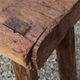 Old solid wood workbench – character console, thick top – 165 cm