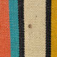 Vintage striped multicoloured deck chair with original patina.
