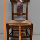 Chaise à langer paillée en merisier, époque directoire - 1ère partie du xixe