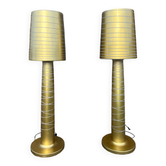 Pair of outdoor floor lamps Lady by Marc Sadler for Serralunga 206cm, design XXth