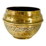 Cache pot ancien en laiton
