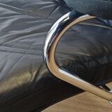 Scandinavian design leather armchairs 70s