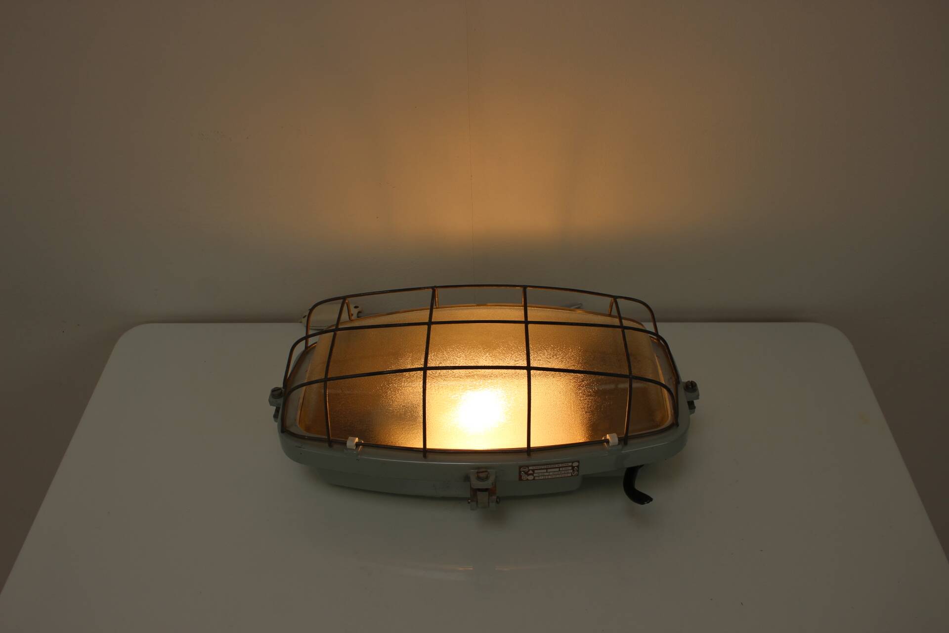 Vintage Industrial Ceiling Lamp Typ 511 32 01, Czechoslovakia, 1990's
