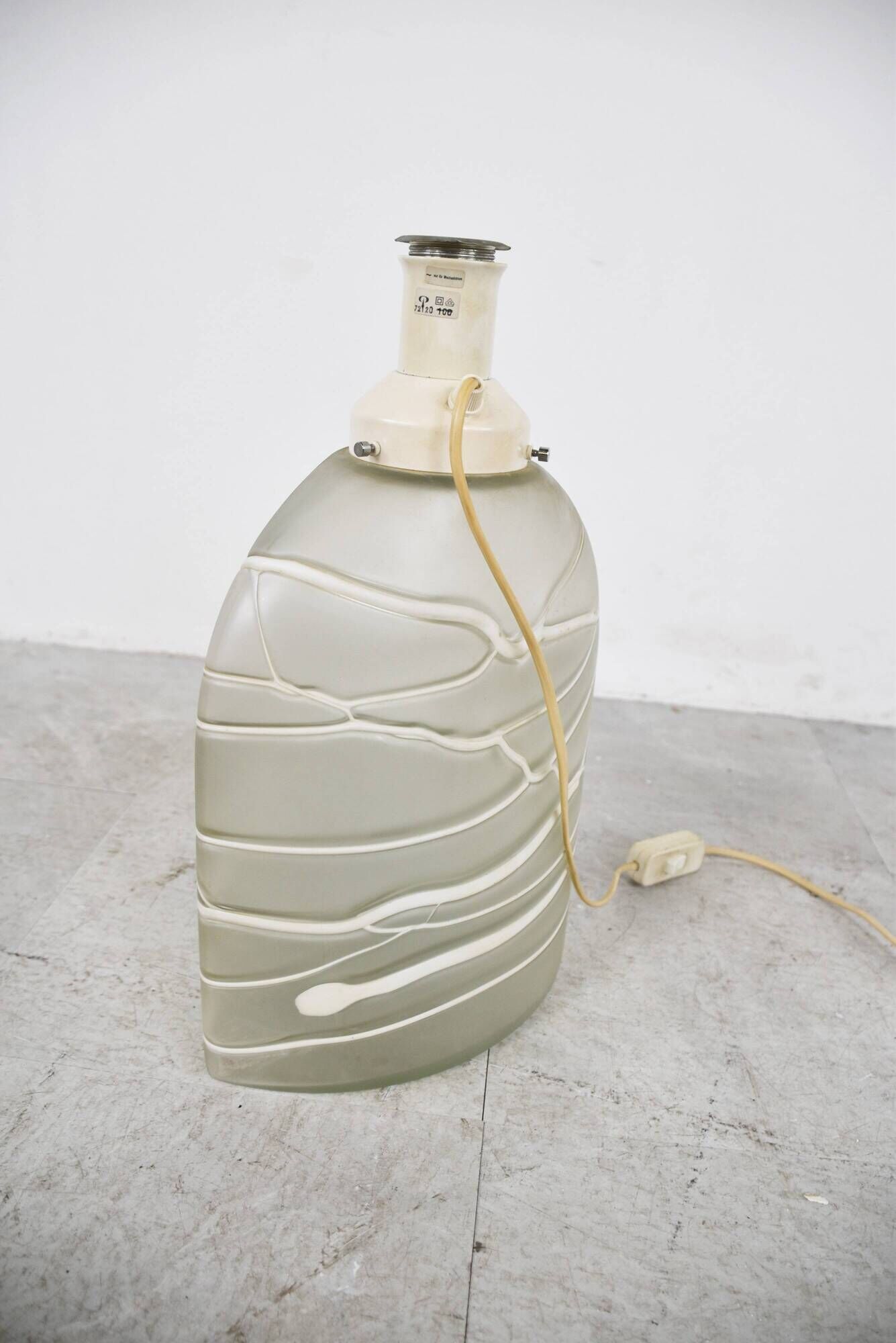 Glass table lamp by Peil and Putzler, 1960s