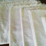 Set of 12 damask cotton towels
