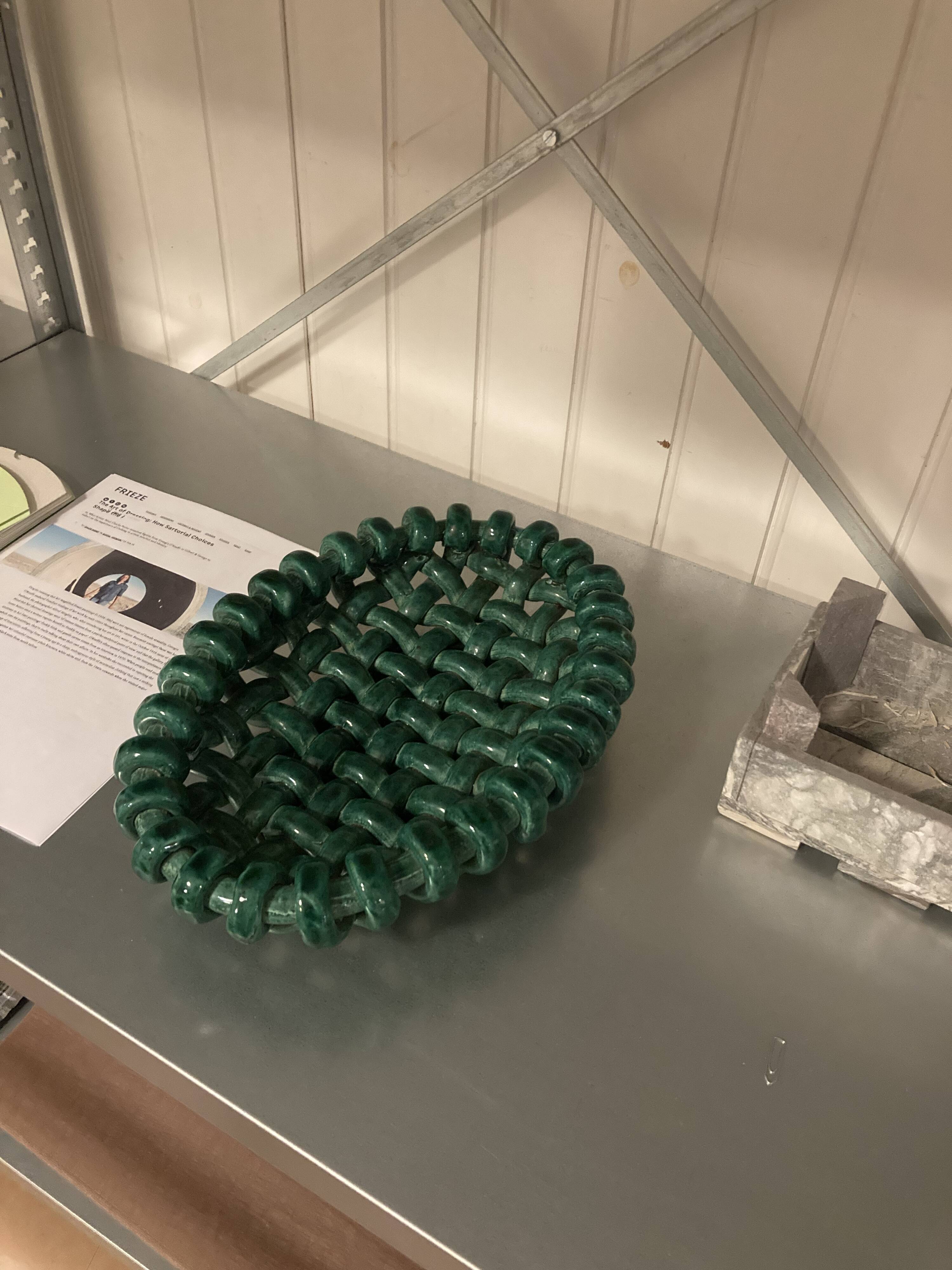 Jerome Massier, Braided Fruitbowl, Vallauris, Made in France