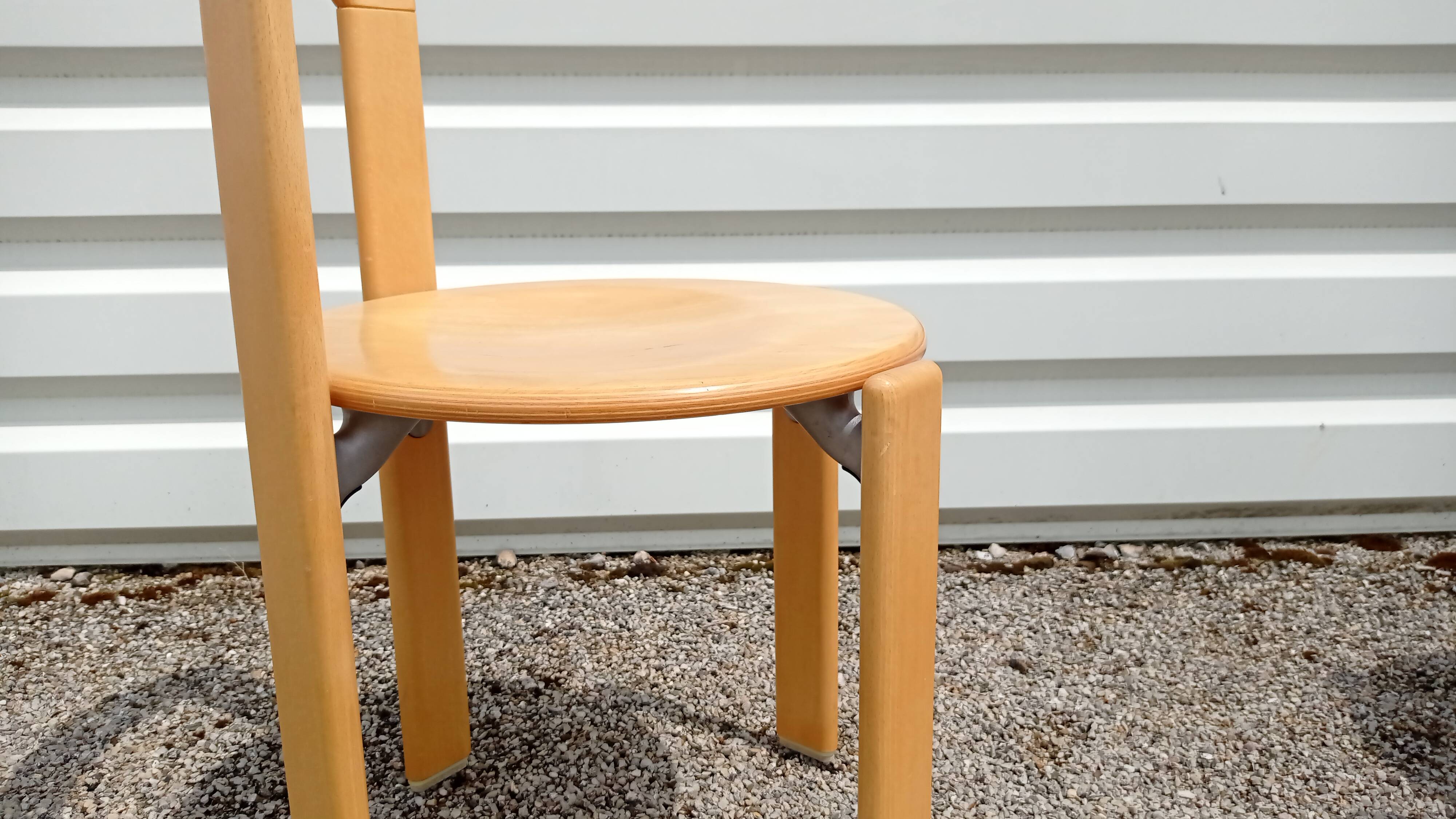 Pair of Bruno Rey Wooden Chairs