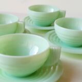 Art-deco opaline cups
